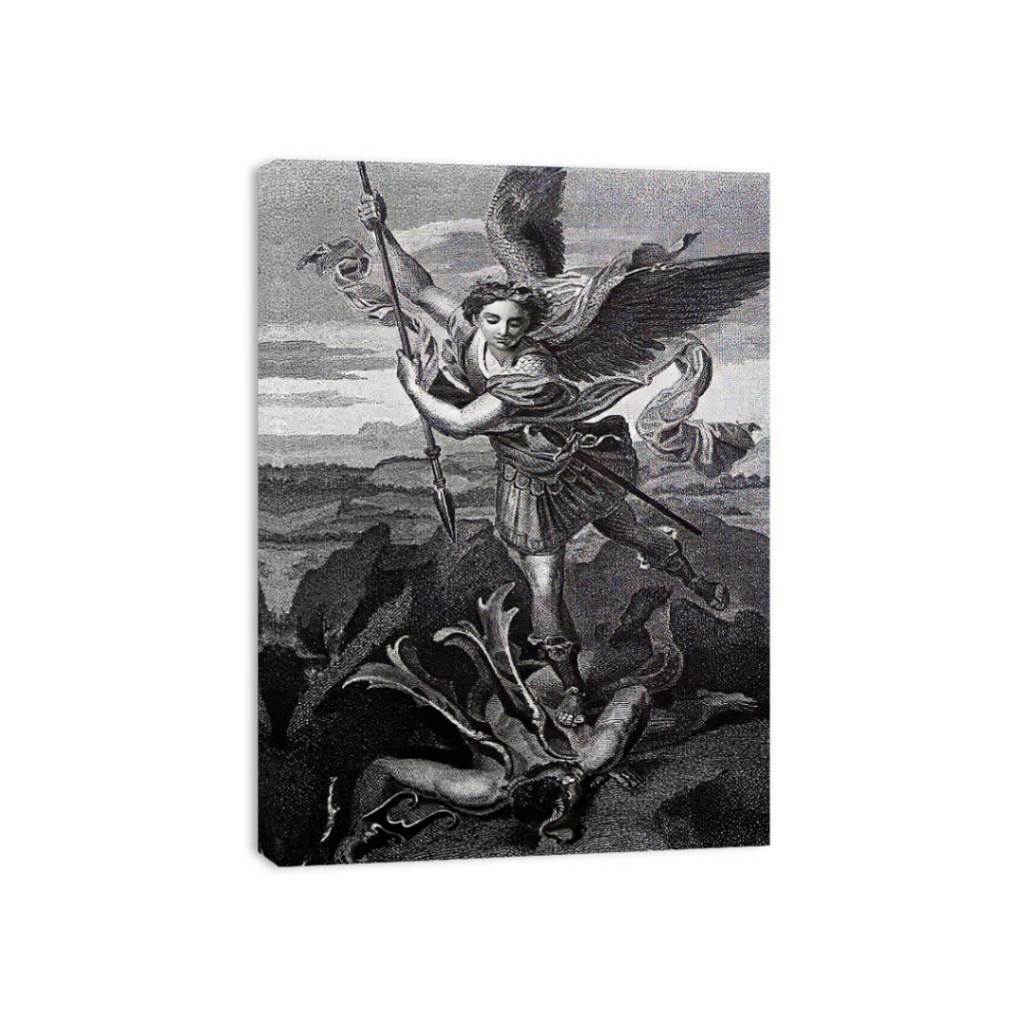 Saint Michael Trampling the Dragon 1518 by Raphael Painting 