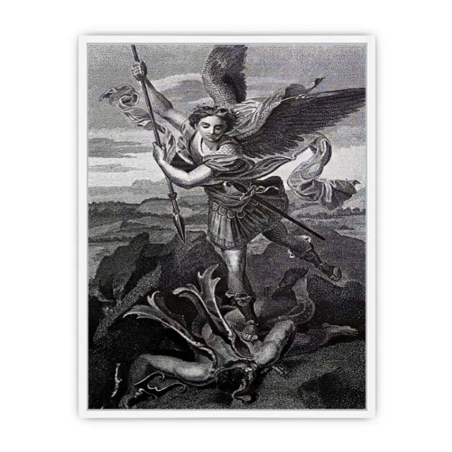 Saint Michael Trampling the Dragon 1518 Framed Print