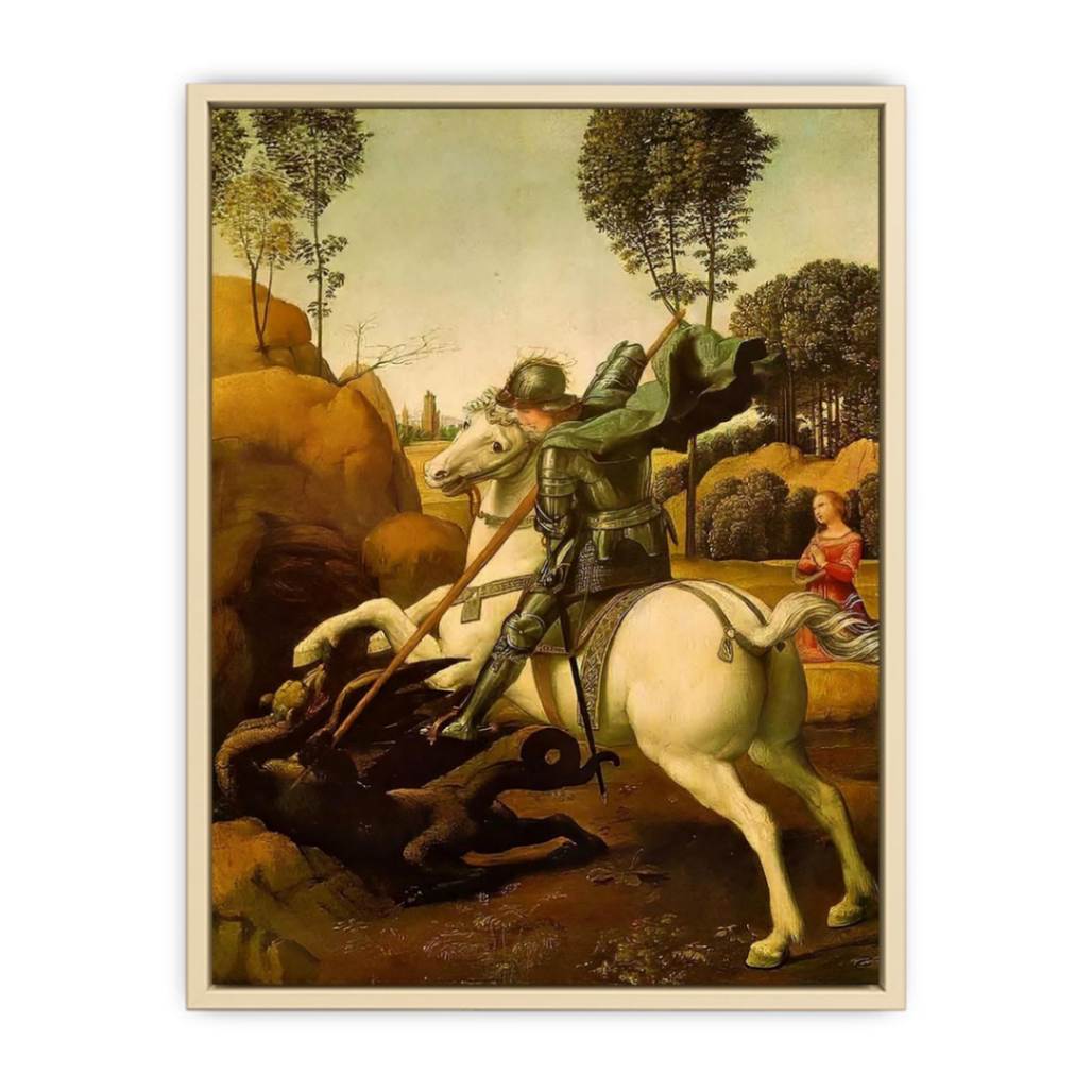 Saint George and the Dragon by Raphael  Art Print