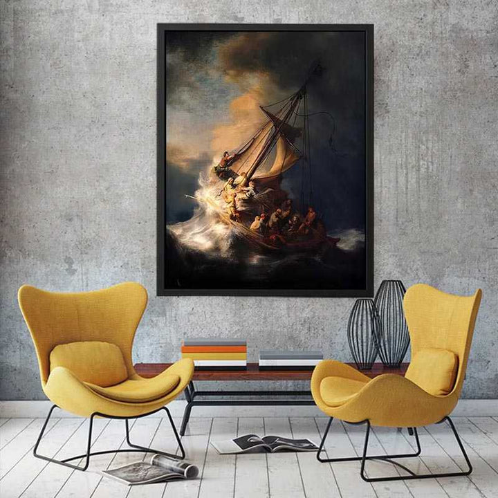 The Storm On The Sea Of Galilee by Rembrandt Painting