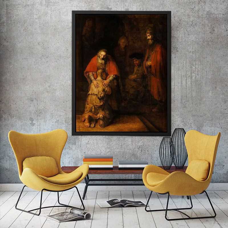 The Return of the Prodigal Son c. 1669 by Rembrandt Van Rijn Painting 
