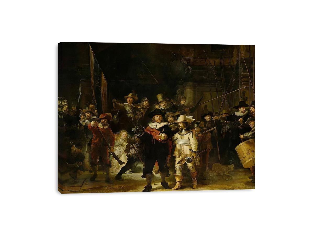 The NightWatch by Rembrandt Van Rijn Painting 