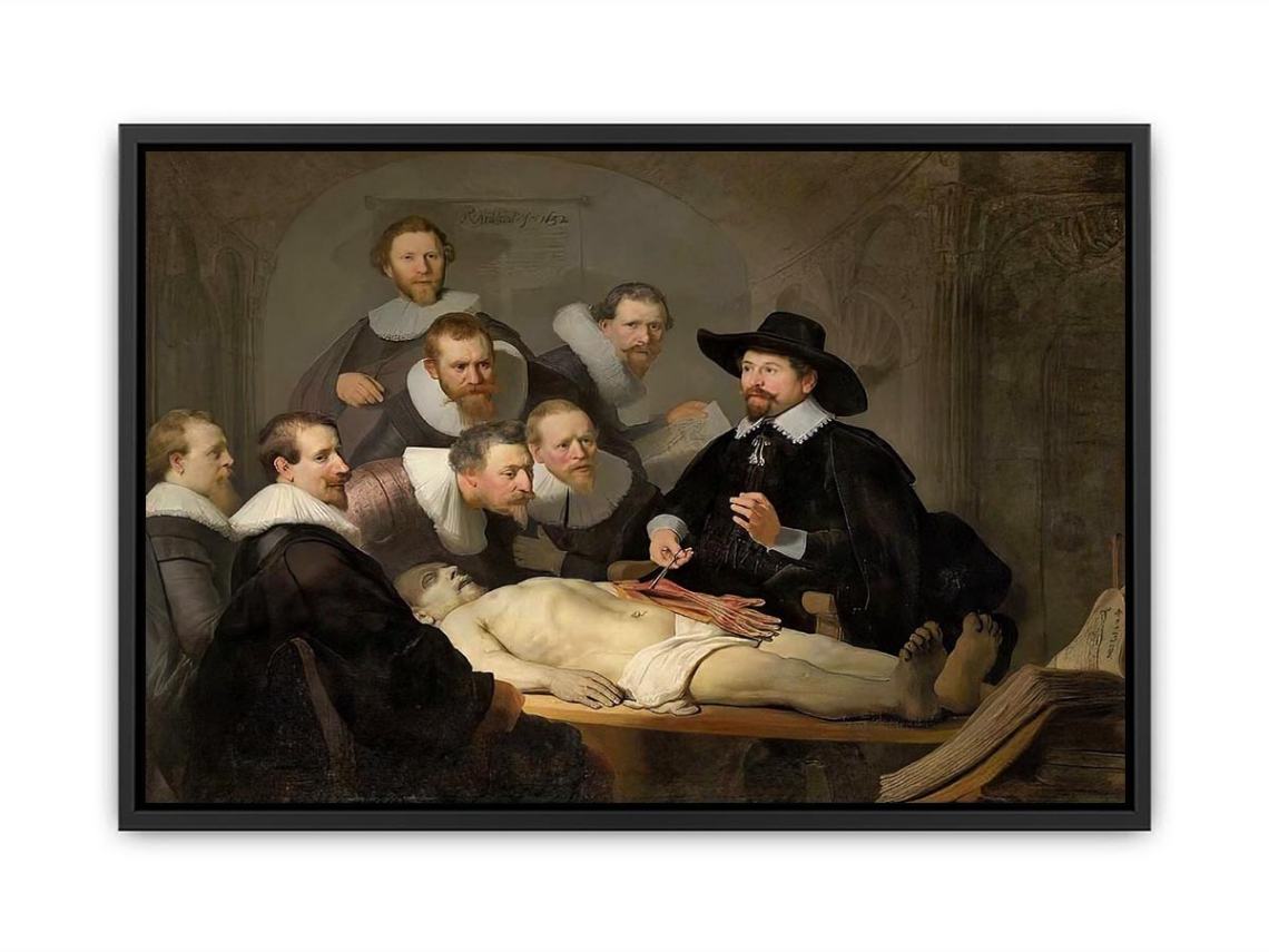 Anatomy Lesson of Dr Tulp Canvas Print