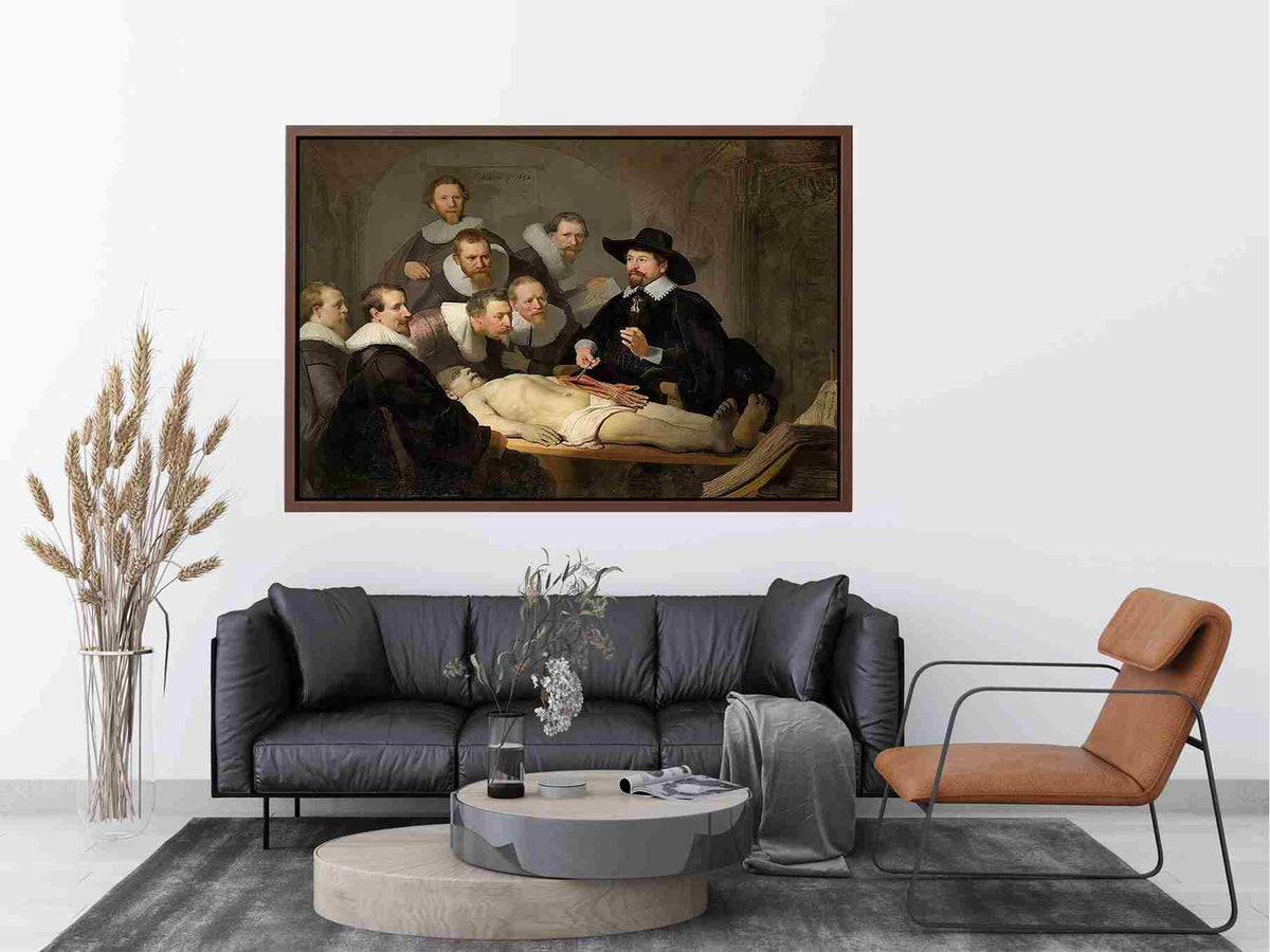 Anatomy Lesson of Dr Tulp by Rembrandt Van Rijn Painting 