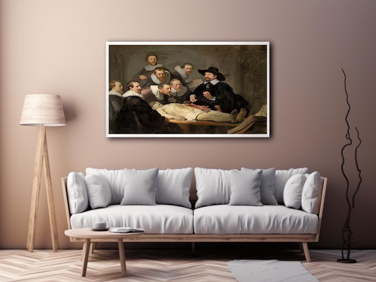 Anatomy Lesson of Dr Tulp by Rembrandt Van Rijn Painting 