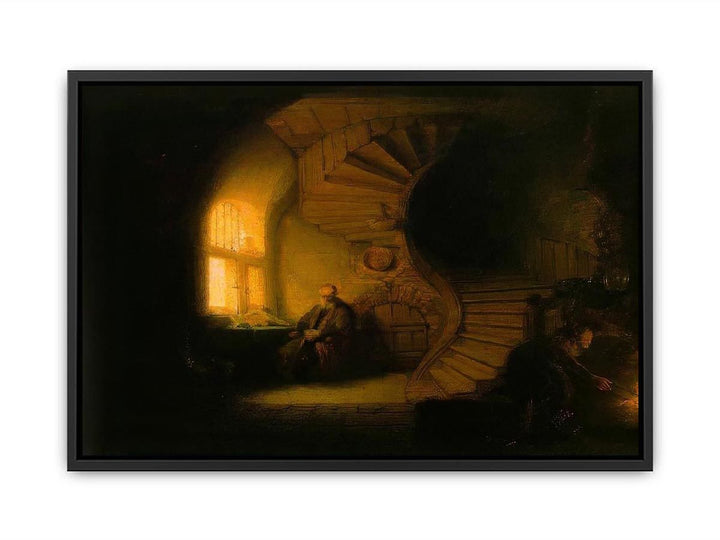 Philosopher in Meditation 1632 Canvas Print