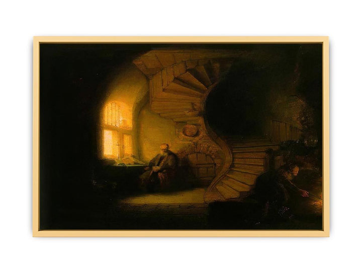 Philosopher in Meditation 1632 Streched canvas