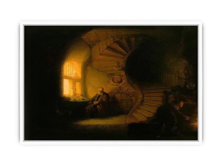 Philosopher in Meditation 1632 Framed Print