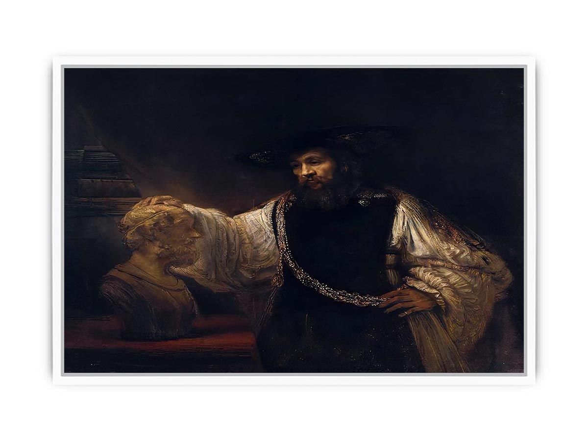 Aristotle with a Bust of Homer 1653 Framed Print