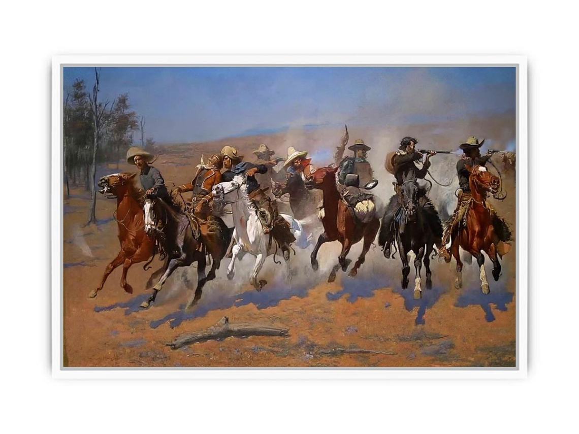 A Dash for the Timber Framed Print
