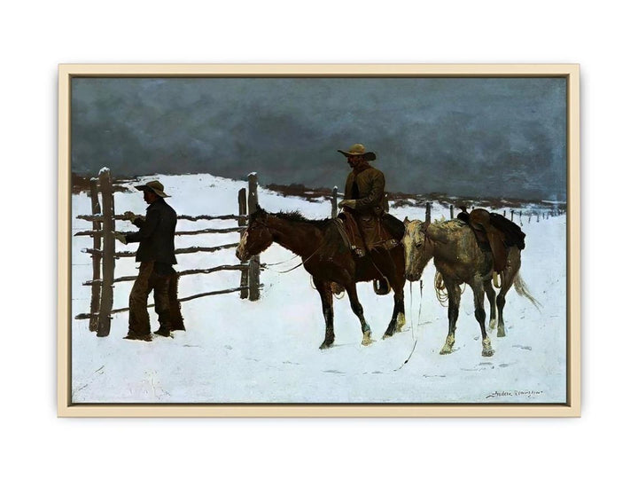 The Fall Of The Cowboy  Art Print