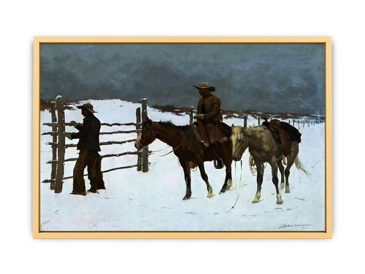 The Fall Of The Cowboy Streched canvas