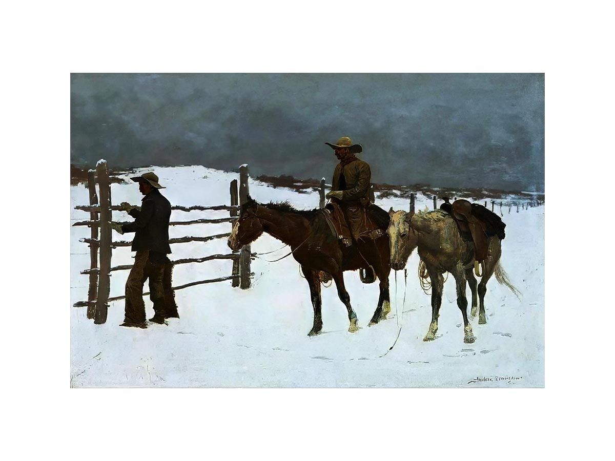 The Fall Of The Cowboy by Frederic Remington