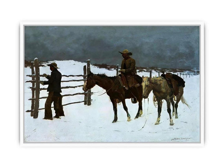 The Fall Of The Cowboy Framed Print