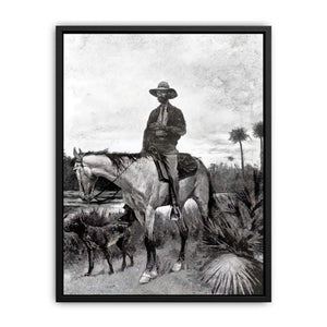 A Cracker cowboy Canvas Print