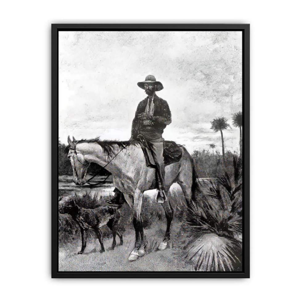 A Cracker cowboy Canvas Print