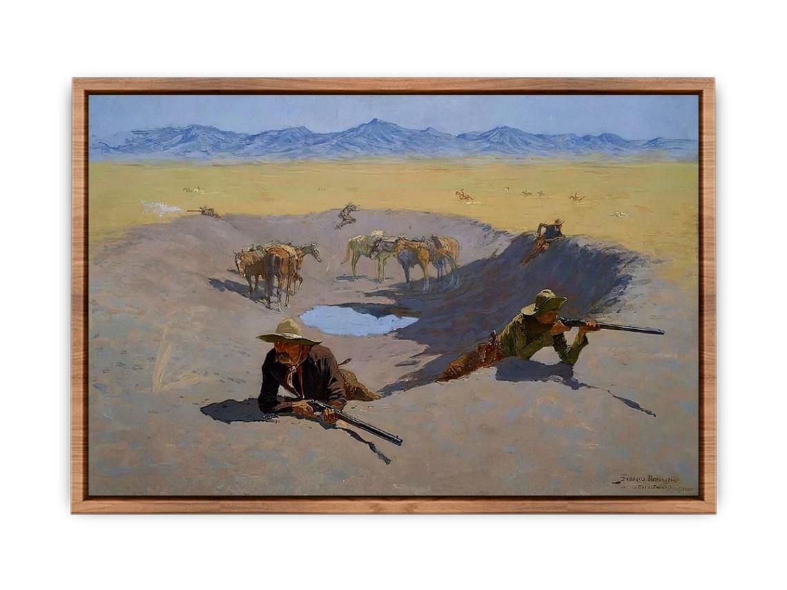 Fight For The Water Hole  Poster
