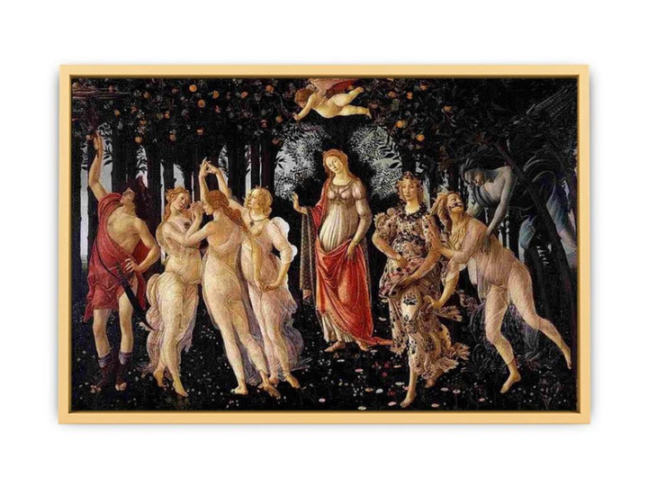 Allegory Of Spring La Primavera Streched canvas