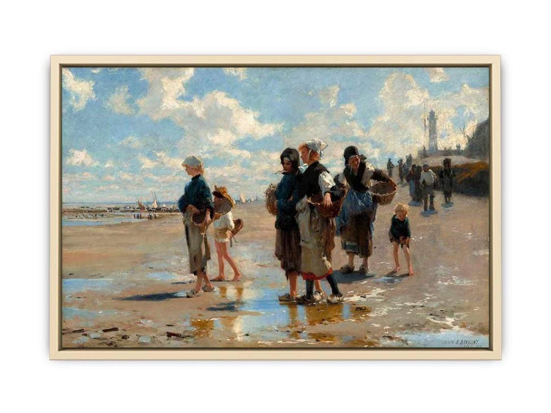 The Oyster Gatherers Of Cancale  Art Print