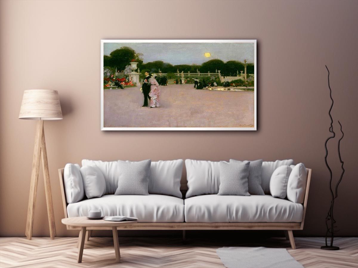 In The Luxembourg Gardens by John Singer Sargent Painting 