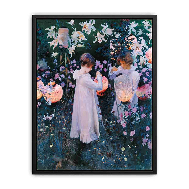 Carnation, Lily, Lily, Rose by John Singer Sargent Canvas Print