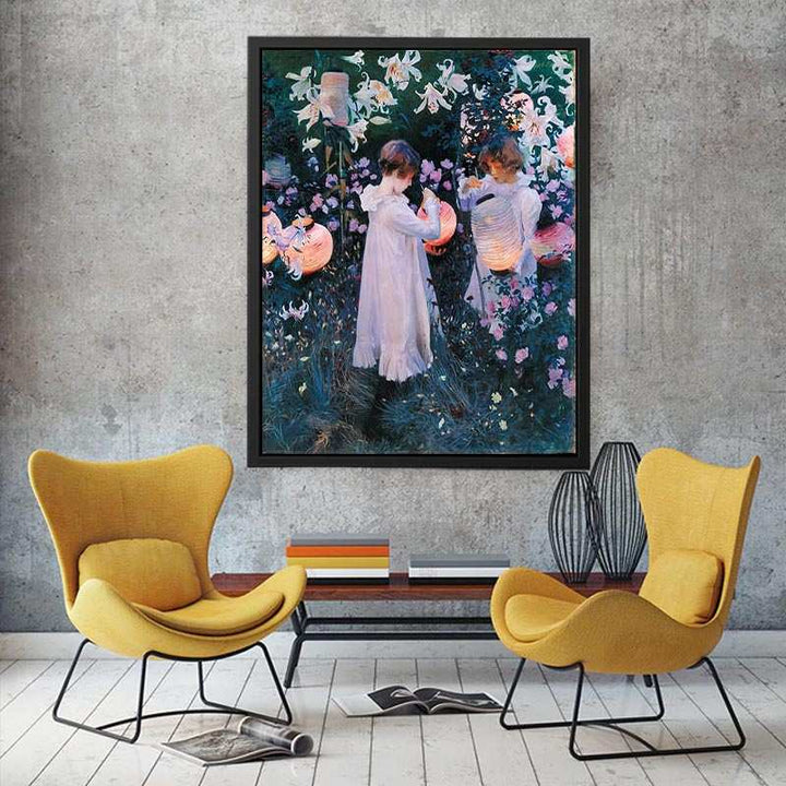 Carnation, Lily, Lily, Rose by John Singer Sargent  Painting