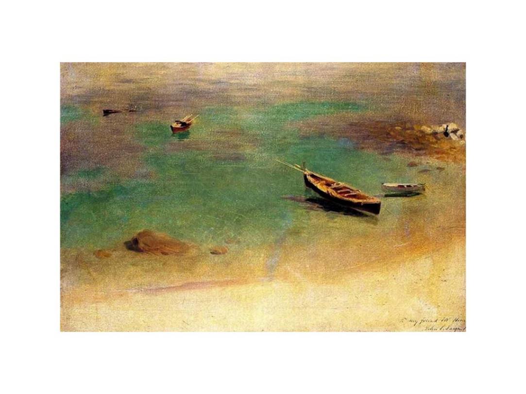 A Boat in the Waters off Capri by John Singer Sargent