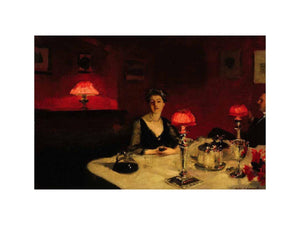 A Dinner Table At Night by John Singer Sargent