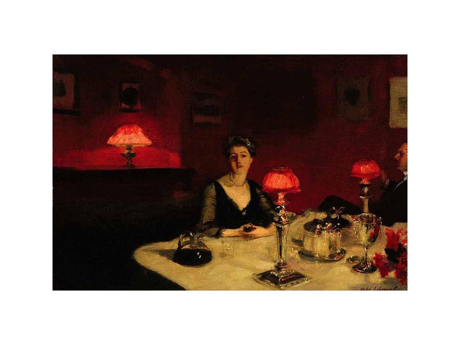 A Dinner Table At Night by John Singer Sargent