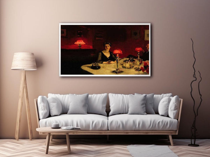 A Dinner Table At Night  Painting