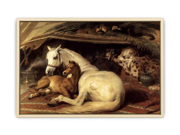 The Arab Tent 1866  Art Print