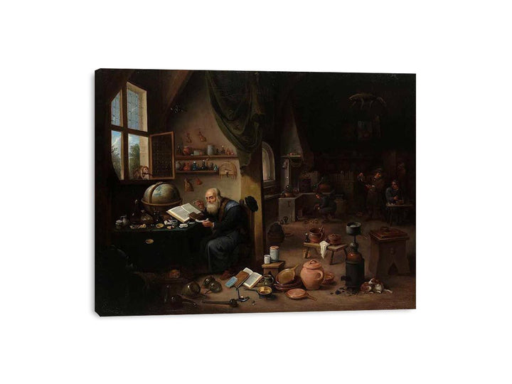 An Alchemist in his Workshop  Painting