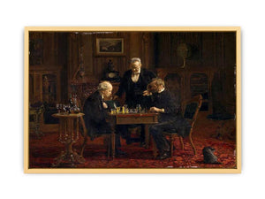 The Chess Players Streched canvas