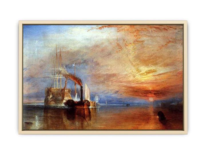 The Fighting 'Téméraire' tugged to her last Berth to be broken up  Art Print