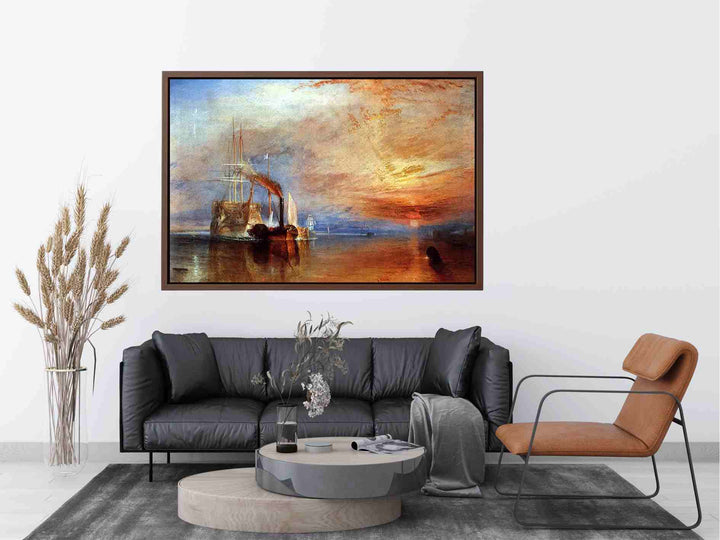 The Fighting 'Téméraire' tugged to her last Berth to be broken up Painting