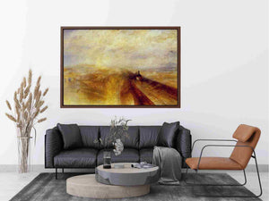 Rain, Steam and Speed The Great Western Railway 1844 by Joseph Mallord William Turner Painting 