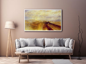 Rain, Steam and Speed The Great Western Railway 1844 by Joseph Mallord William Turner Painting 