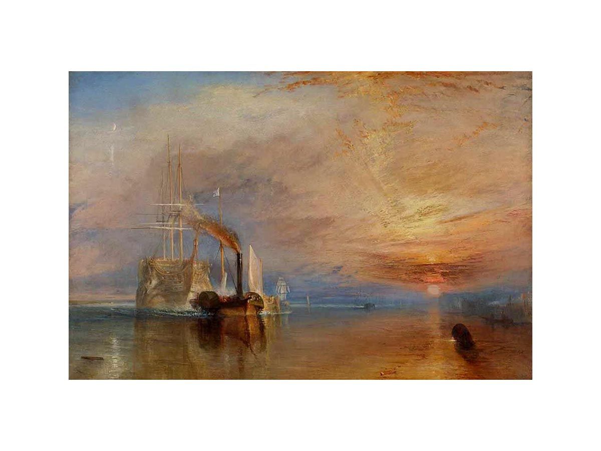 The 'Fighting Temeraire' tugged to her Last Berth to be broken up 1838-39 by Joseph Mallord William Turner