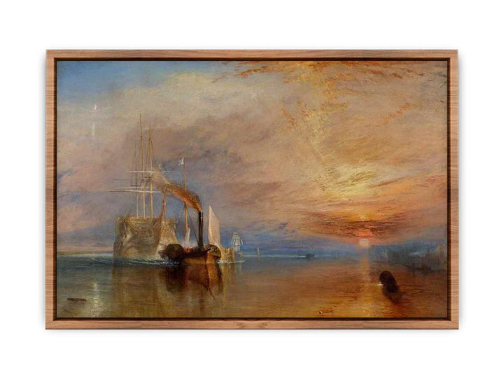 The 'Fighting Temeraire' tugged to her Last Berth to be broken up 1838-39  Poster