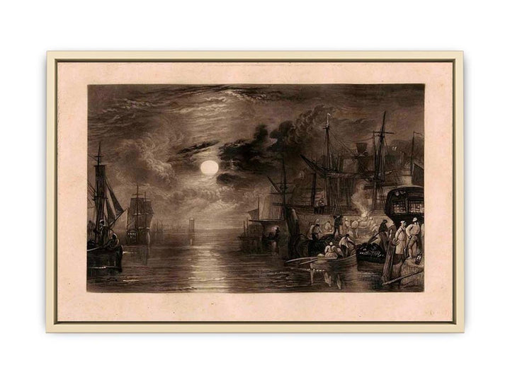 Shields, on the River Tyne  Art Print