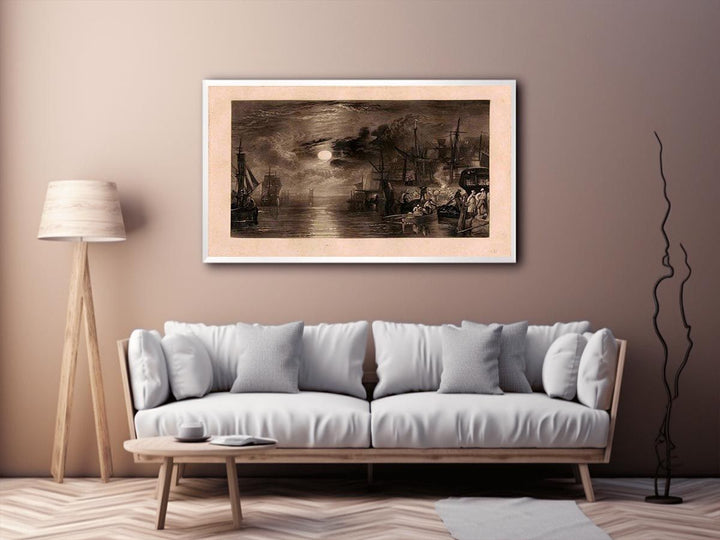 Shields, on the River Tyne  Painting