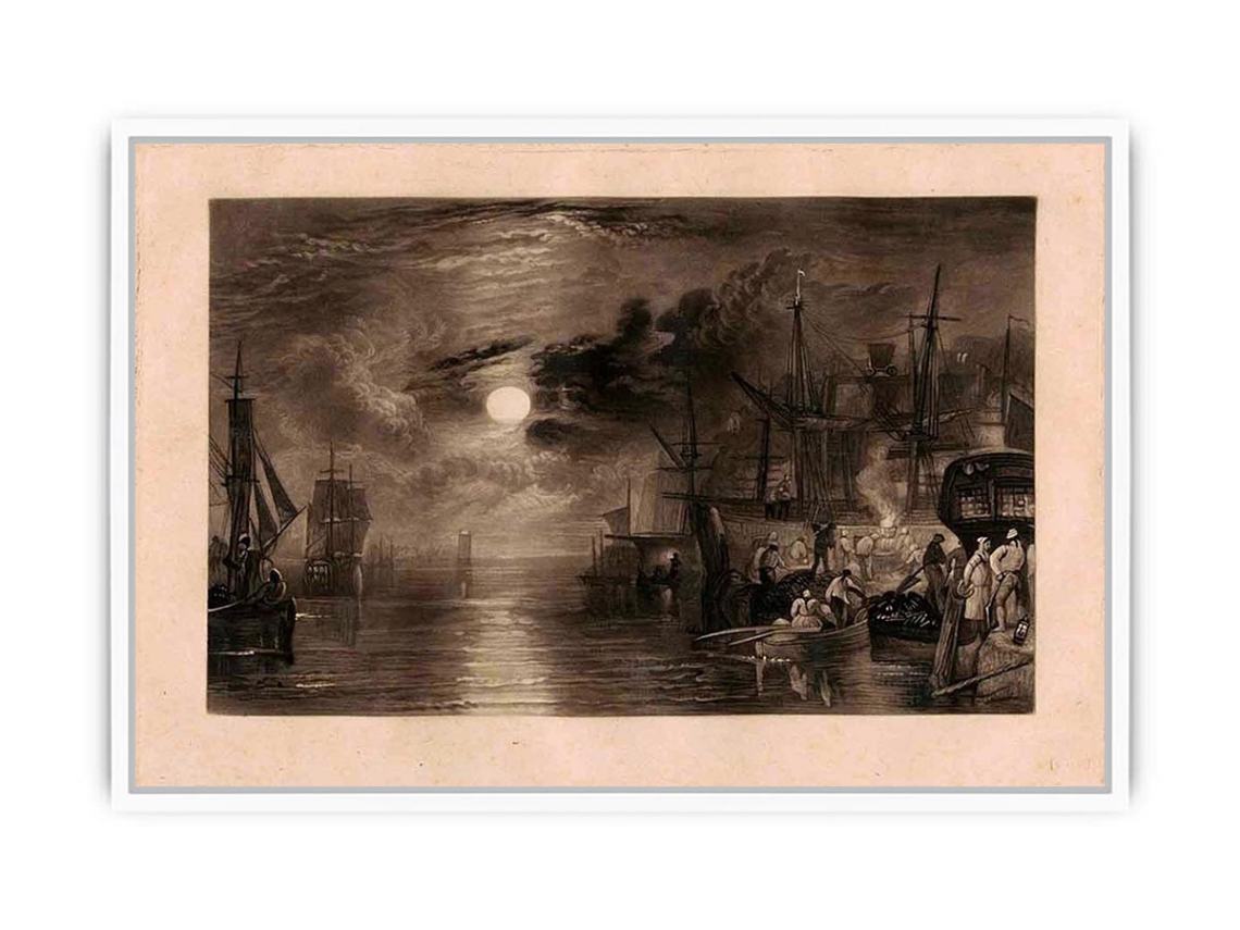 Shields, on the River Tyne Framed Print