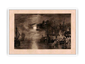 Shields, on the River Tyne Framed Print