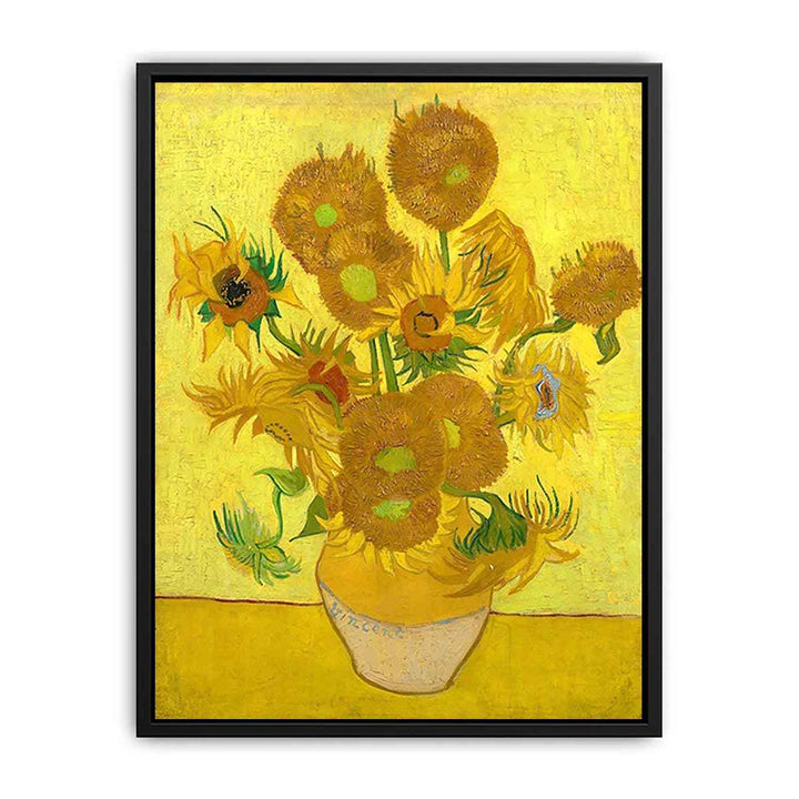 Vase Of Sunflowers Painting By Van Gogh Canvas Print