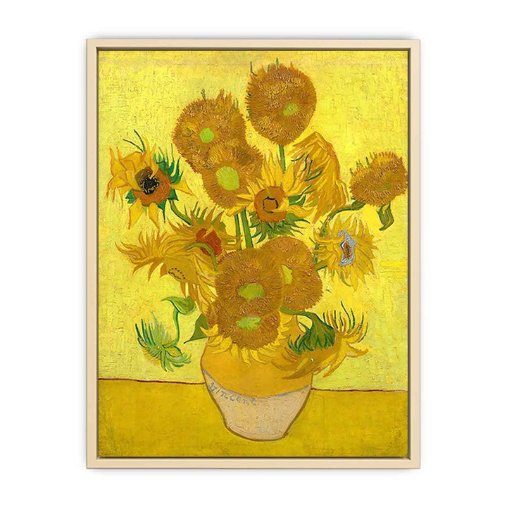 Vase Of Sunflowers Painting By Van Gogh  Art Print