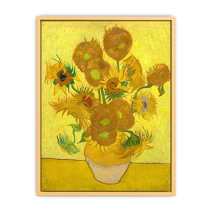Vase Of Sunflowers Painting By Van Gogh Streched canvas