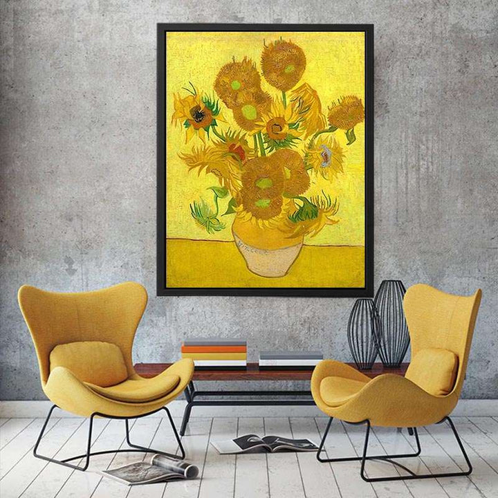 Vase Of Sunflowers Painting By Van Gogh  Painting