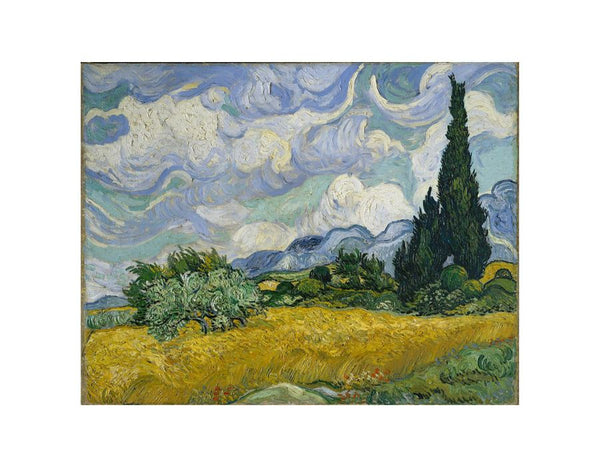 Wheat Field With Cypresses By Van Gogh Art Print.