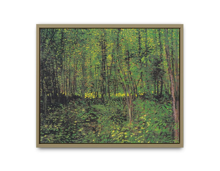 tree And Undergrowth By Van Gogh framed Print