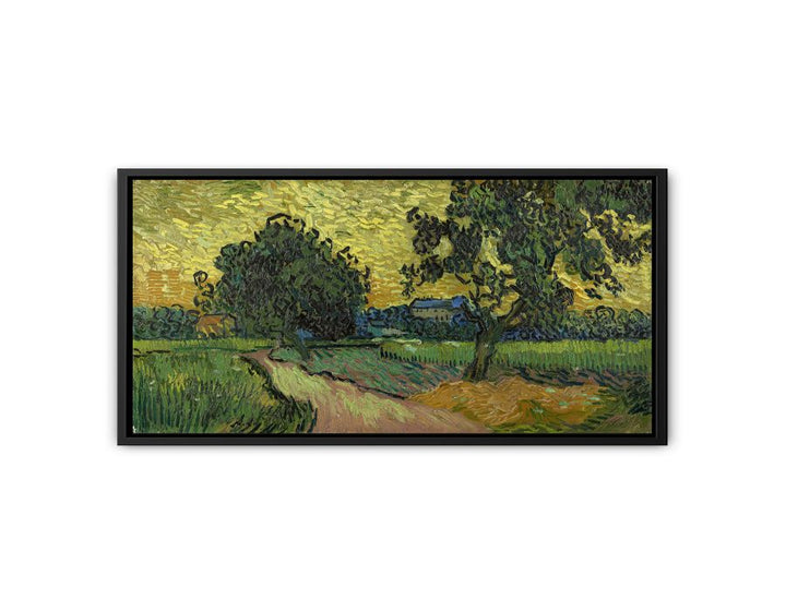 Landscape At Twilight By Van Gogh Painting